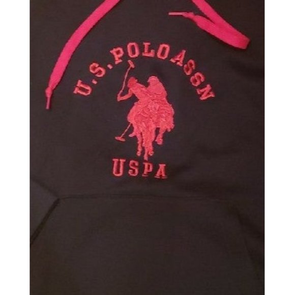 U.S. POLO ASSN. BLACK HOODIE SIZE XL - Picture 2 of 6